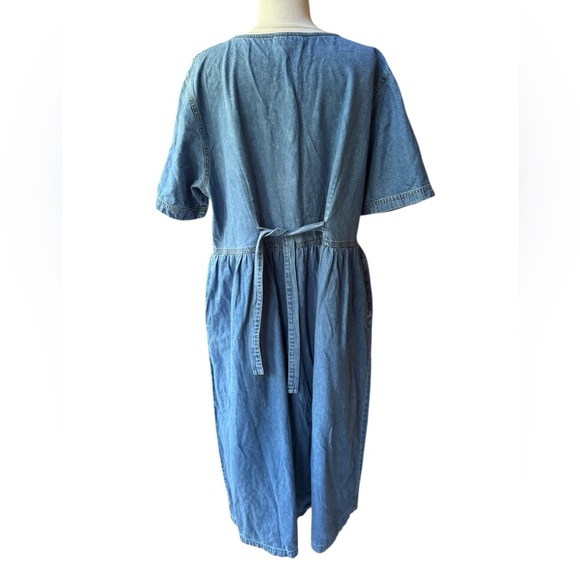 1990s Haik’s Horse Embroidered Denim Dress‎ - Picture 8 of 9